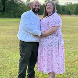 Crown & Ivy Plus Size Ruffle Neck Dress